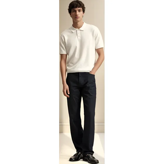 Camisa Polo De Malha Com Textura Zara Tam.g