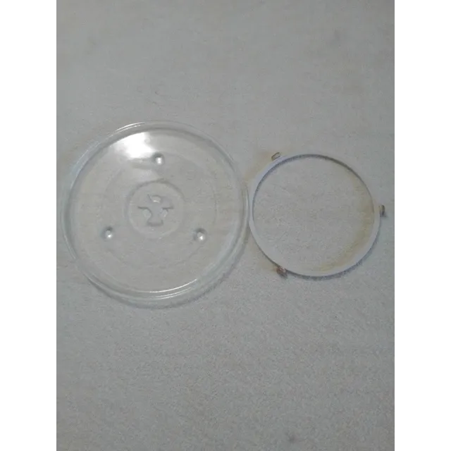 Plato De Vidrio Con Base Para Microondas