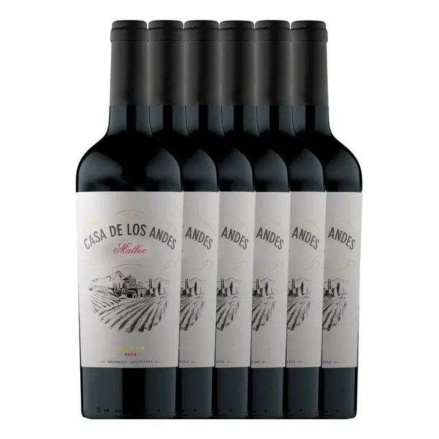 Caja 6 Malbec Casa De Los Andes