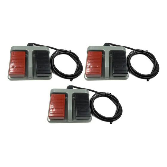 - Interruptor De Pie Instantáneo De Plástico, Doble Pedal