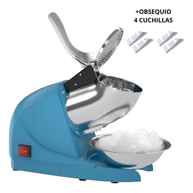 Picadora Hielo Raspados Cholado Triturador Hielo 3 Cuchillas
