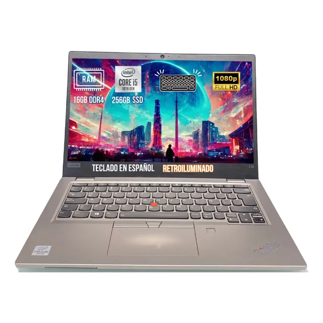 Laptop Lenovo L13 I5-10ma 16gb 256gb Ssd Fhd (con Detalle)