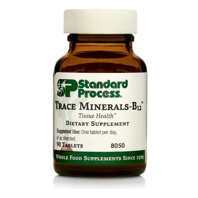 Suplemento de 90 tabletas Standard Process Trace Minerals-B12