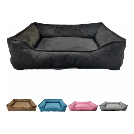 Cama Pet Suede Com Ziper 70x60 Quentinha Enchimento Em Fibra