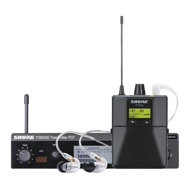 Shure P3tra215cl-g20 Sistema De Monitoreo Personal Fg20 Color Negro