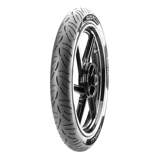 Pneu dianteira para moto Pirelli Super City para uso com câmara de 60/100-17 L 33 x 1 unidade