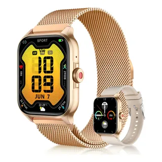 Reloj Inteligente 1.85 '' Smartwatch Deportivo Chequeo Salud