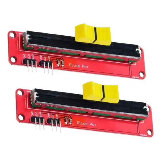 2x Módulo Potenciômetro Deslizante 10k Arduino Esp Rasp Nf