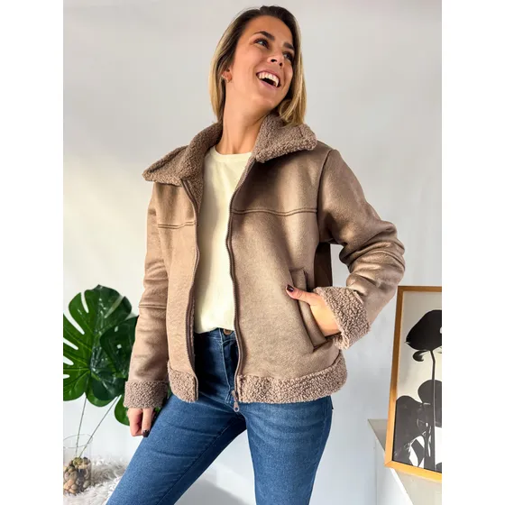 Campera Mujer Lulyna Gamulan Con Corderito