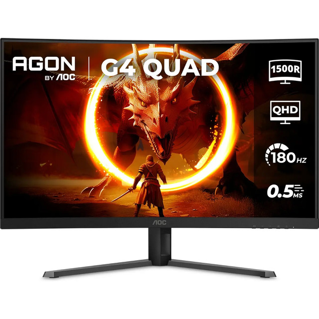 Monitor Gamer Curvo Aoc Agon Quad 32 180hz 0,5ms Cq32g4e Preto Monitor Gamer Curvo Aoc Agon Quad 32 180hz 0,5ms Cq32g4e Preto