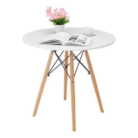 Mesa ratona SelectShop Mesa Comedor Desayunador redonda color blanco