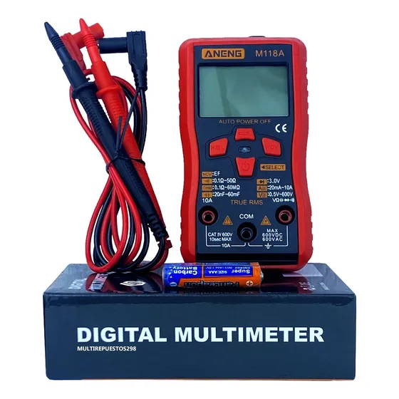 Multimetro Tester Capacimetro Mini Digital Nvc Automático