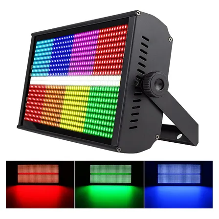 1000w 8+8 Strobo Atomico Led Rgbw Dmx Com Fita Dj Para Festa 127/220v