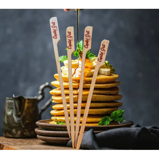 Pinchos Palillos Brochetas De Madera Personalizadas