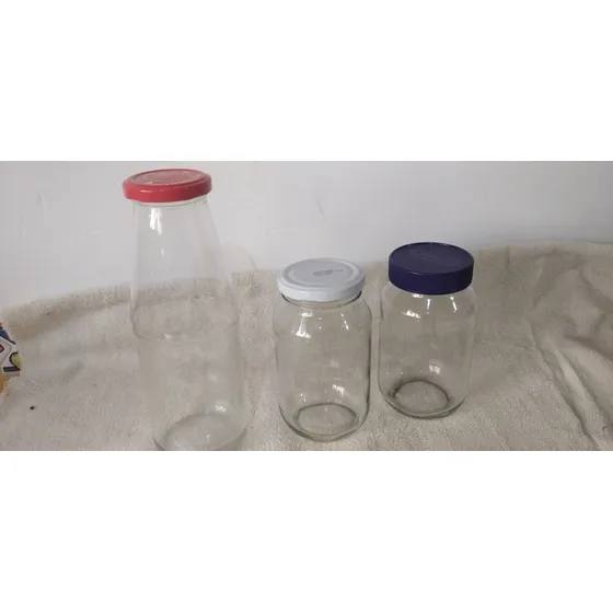 Frascos De Vidrio Reciclado Tipo Mayonesa Y Salsa