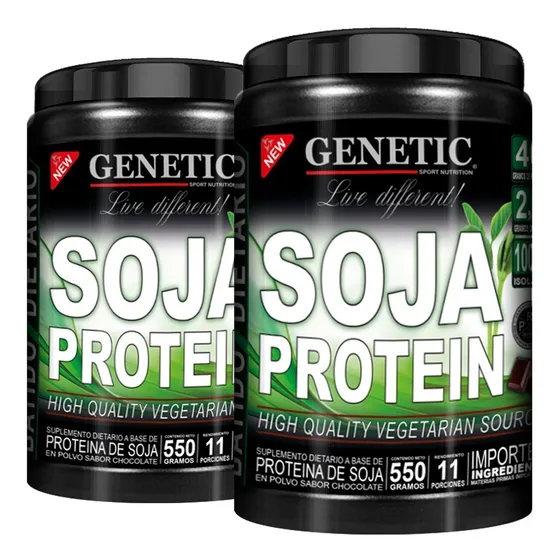 Batido Dieta Proteico Vegano Shake 1,1k Soja Protein Genetic Sabor Chocolate