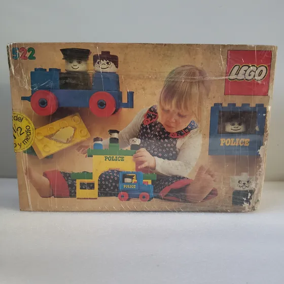 Juguete Vintage Lego Duplo Original En Caja, Set Policia
