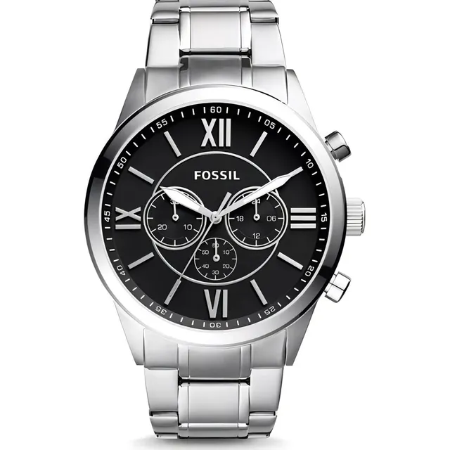 Reloj Fossil Bq1125ie Acero Inoxidable Resitente Agua Hombre
