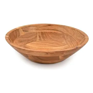 Bol De Madera De Acacia Para Servir Frutas Y Ensaladas. Bol De Madera De Acacia Para Servir Frutas Y Ensaladas.