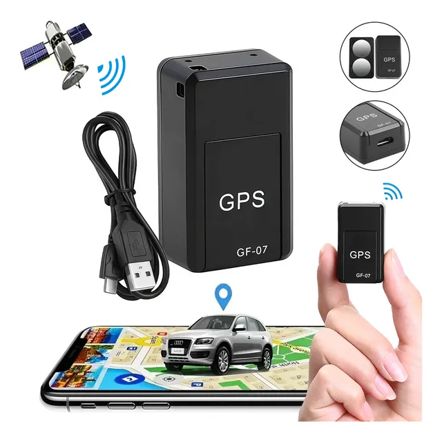 Mini Localizador Rastreador Gps Pequeño Moto, Automóvil Mascotas Color Negro Orfeld