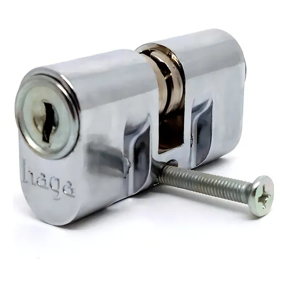 Cilindro Tambor Miolo Para Fechadura Haga Monobloco Antigo Cor Cromado