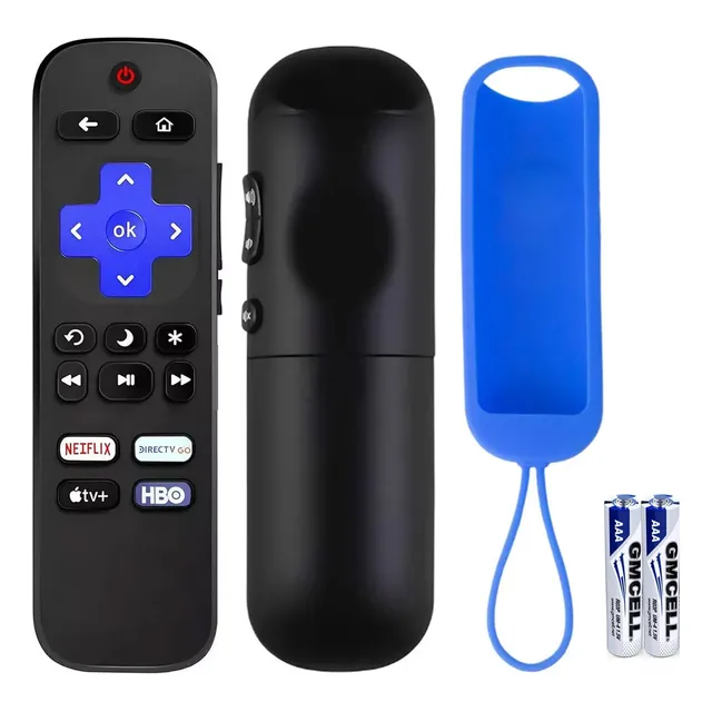 Control Remoto Compatible Con Roku Tv Hisense Tcl Sanyo Sharp Atvio Polaroid Smart Tvs Netflix Hbo Apple Tv Directv Go, Jvc, Philips