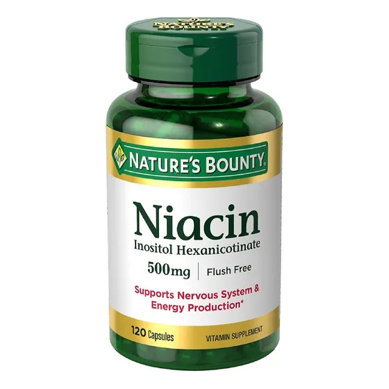 Suplemento De Niacina Nature's Bounty, Cápsulas De 500 Mg, 1