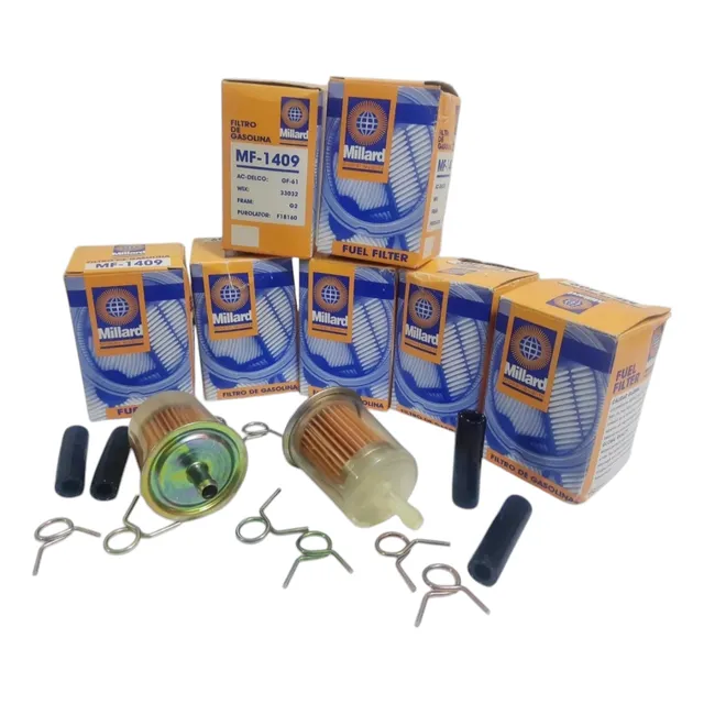 Filtro Gasolina Universal Transparente Marca Millard Mf-1409
