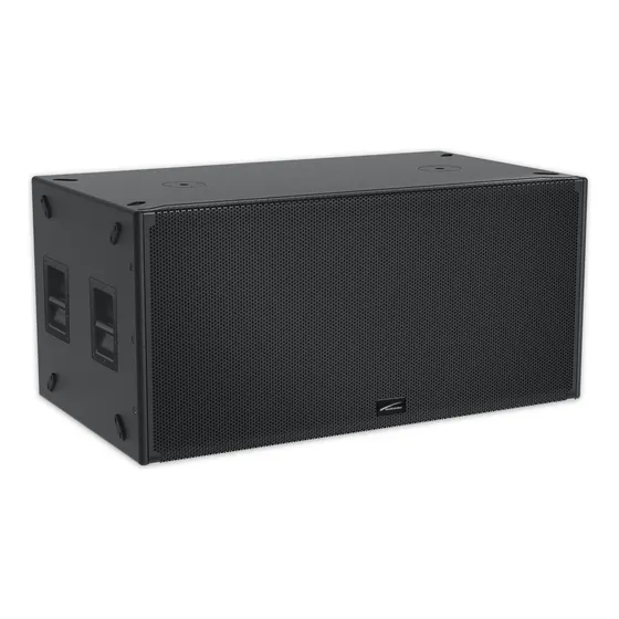 Subwoofer Doble 18 Audiobahn Immortal182 3000w Rms Dsp Color Negro