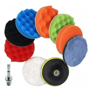 Almohadillas Pulidora Esponja Pulir Encerar Borla 10pzs 5inc Almohadillas Pulidora Esponja Pulir Encerar Borla 10pzs 5inc