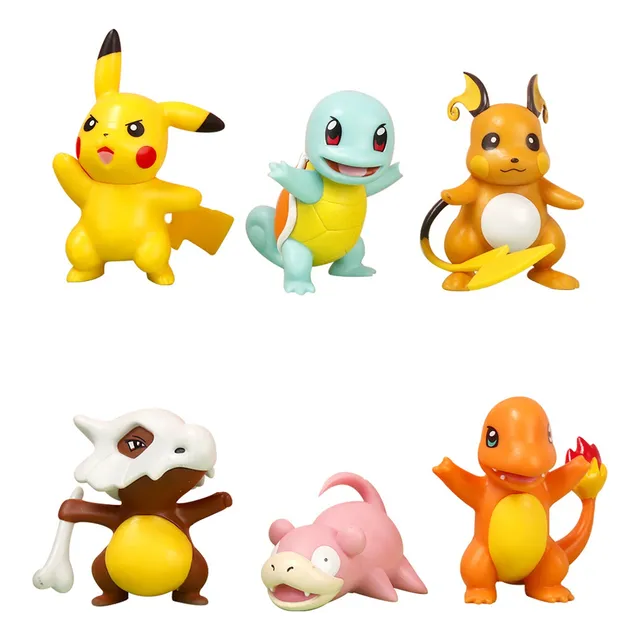 Figuras De Pokemon Coleccion 6 Pz Pikachu Charmander