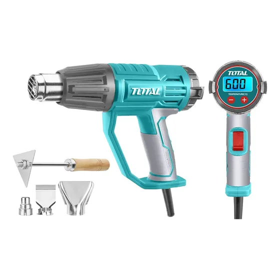 Pistola De Calor Total 2000w - 600oc Digital, Con Accesorios
