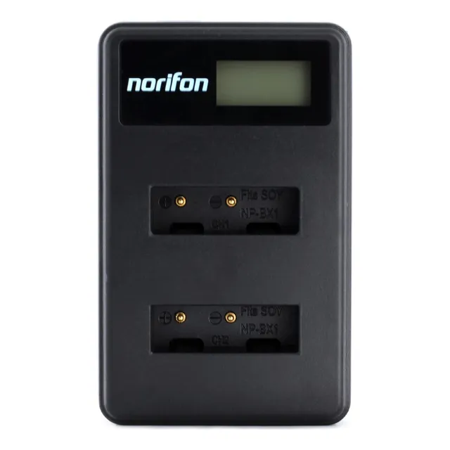 Cargador Usb Lcd De Doble Canal Npbx1   Cybershot Dscrx...
