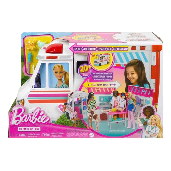 Barbie - Vehículo Ambulancia Clinica Movil - Hkt79