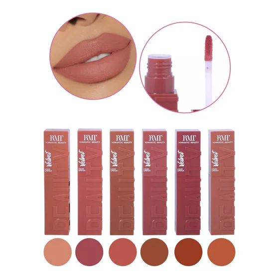 Labial Liquido Matte Velvet Maquillaje Rmt Long Lasting