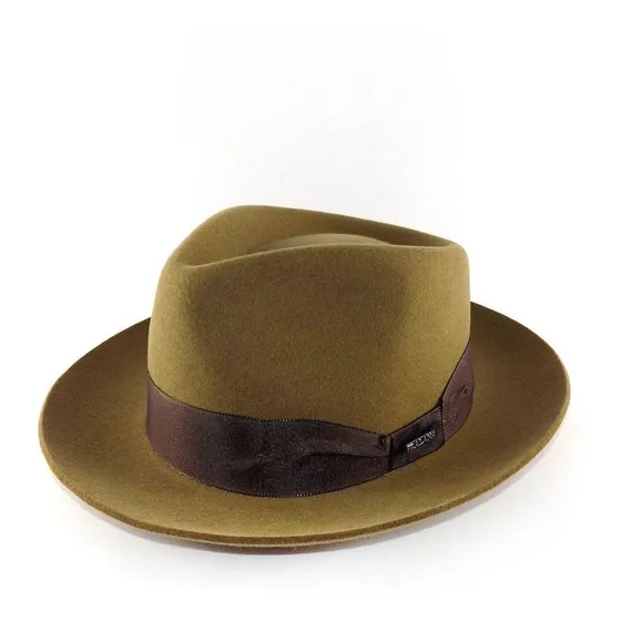 Chapéu Pralana Fedora Alpaca Lã - Oliva