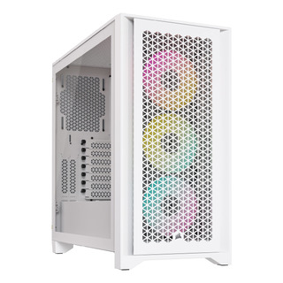 Capa Corsair Icue 4000d Rgb Airflow Mid-tower True White Capa Corsair Icue 4000d Rgb Airflow Mid-tower True White