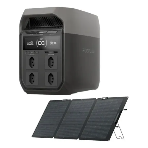 Gerador Portátil Energia Ecoflow River 3 + Placa Solar 60w