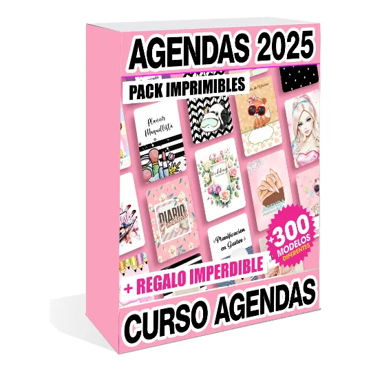 Curso Agendas Desde 0 En Ppt + Kit Imprimible Agendas 2025