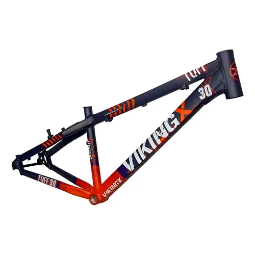 Quadro Vikingx Aro 26 Tuff 25 Aluminio Dirt Jump Bike Pt/am