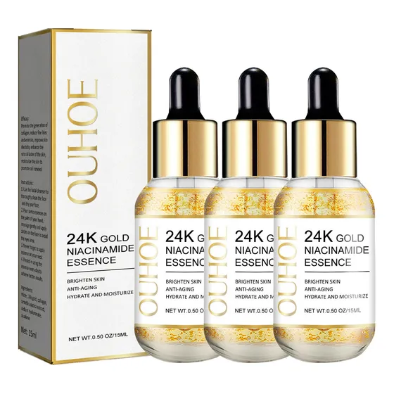 3 X Agua Bloqueadora Oro 24 Quilates, Base Muscular Hidrat