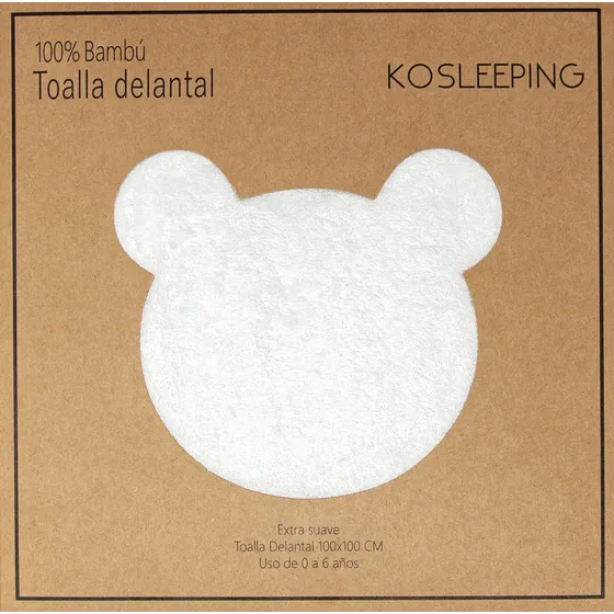 Toalla Delantal De Bambú Blanca - Kosleeping