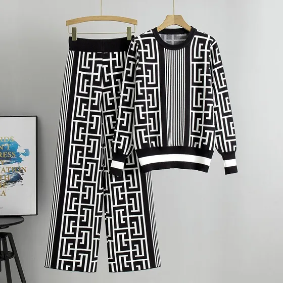 Conjunto Tejido Dama Rocco Buzo Y Pantalón 33sp-014 Unico Negro Unico