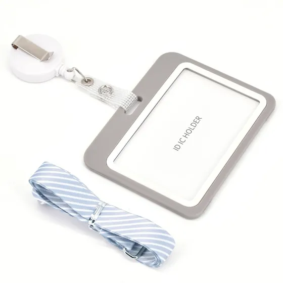 Porta Credenciales Extendible + Cinta Lanyard