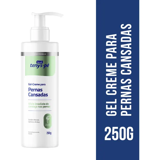 Gel Creme Para Pernas Cansadas 250g Tenys Pé Baruel Fragrância Neutra