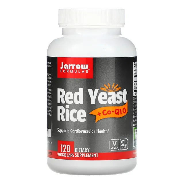 Arroz de levadura roja + Co-Q10 120 unidades Jarrow