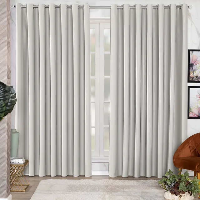 Cortina Blackout Tecido Grosso 2,80x2,30 Porta Sala Quarto
