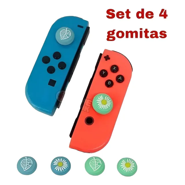 Set 4 Gomas Animal Crossing 02 Para Joycon Nintendo Switch