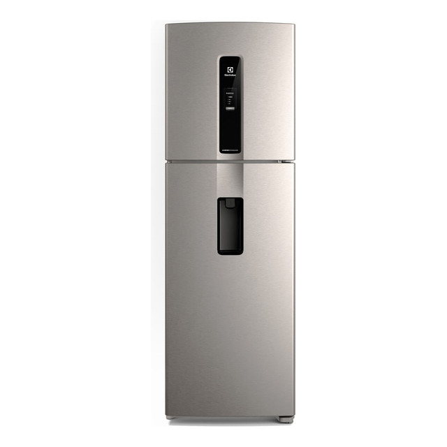 Geladeira Electrolux Frost Free Inverter 409l Água Porta Iw4 Cor Inox Look
