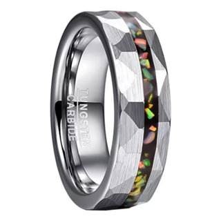 Anel Masculino Aliança 6 Mm Prata Tungstênio Jóia Moderno Anel Masculino Aliança 6 Mm Prata Tungstênio Jóia Moderno
